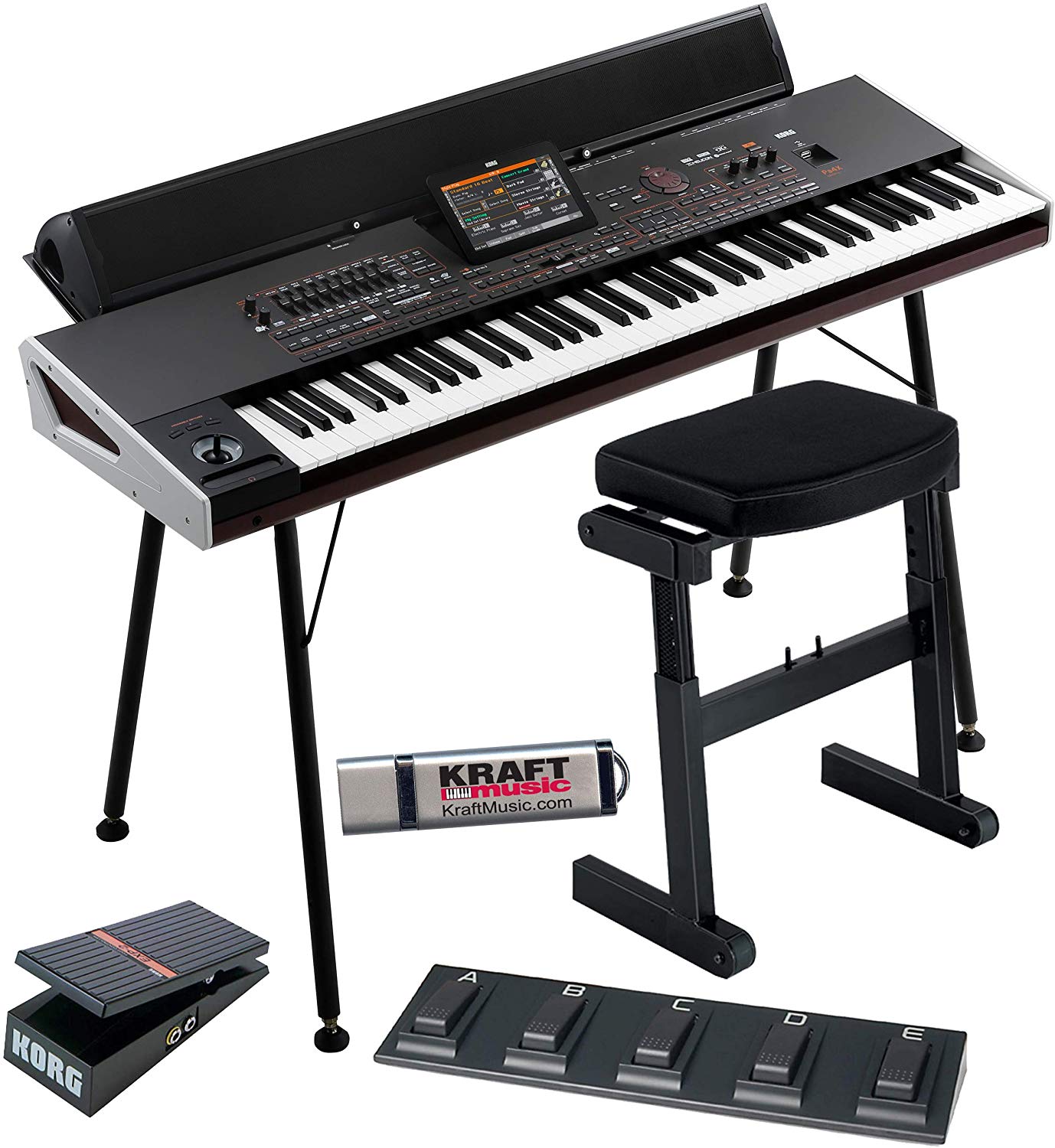 81GivkmbftL._AC_SL1500_.jpg Korg Pa4X Oriental 76 Arranger Workstation with PaAS Speaker Bar